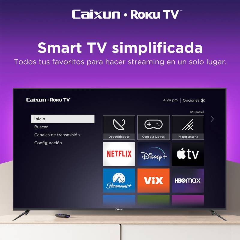 Smart TV 43” UHD ROKU - CAIXUN SMART TV /