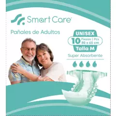 GENERICO - Pañales Adulto Smart Care Incontinencia Fuerte M. 10 Unidade