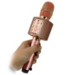 MICROLAB - Microfono Karaoke Mlab Lil Voice 2 8911 con bluetooth Rosado