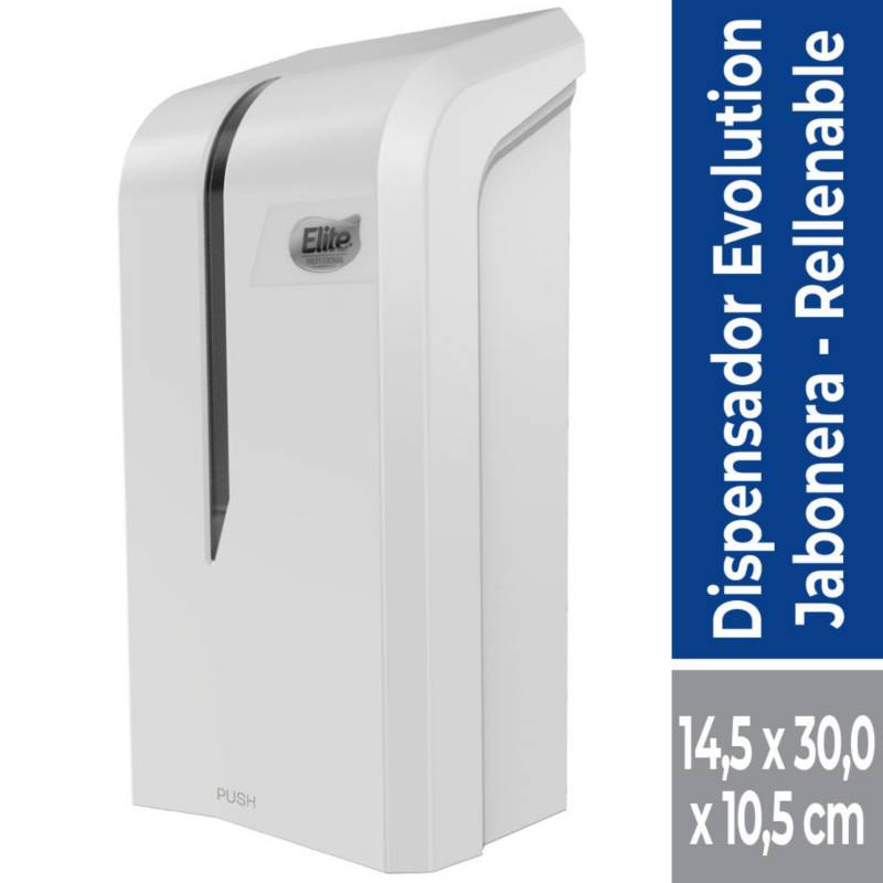 DISPENSADOR JABÓN GRANEL BLANCO