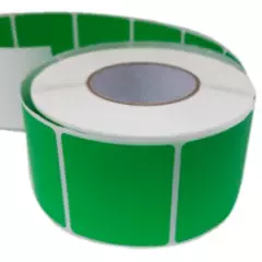 GENERICO - Rollo de etiquetas impresora térmica color verde