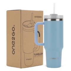ONE2GO - Vaso Termico Mug 1,2L Inox Frio Calor - Celeste
