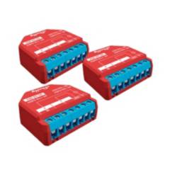 SHELLY - Pack 3x Interruptor Relay Plus 1PM UL Shelly