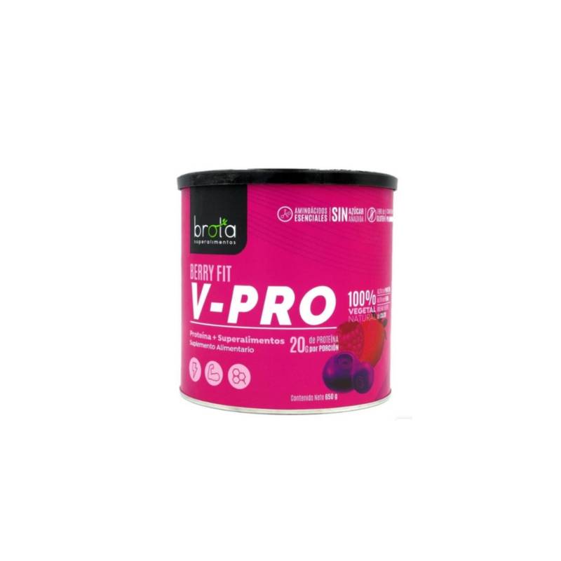 BROTA - V-PRO BERRY  (Proteina Vegetal) BROTA 650  GRS