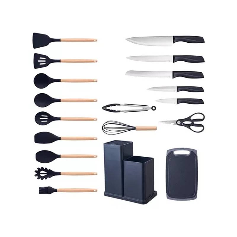 GENERICO Set Utensilios De Cocina Acero Inoxidable X6 Unidades