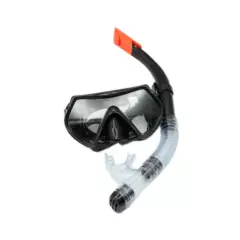 DBLUE - Mascara de Buceo Anti Fugas de Vidrio Templado con Snorkel
