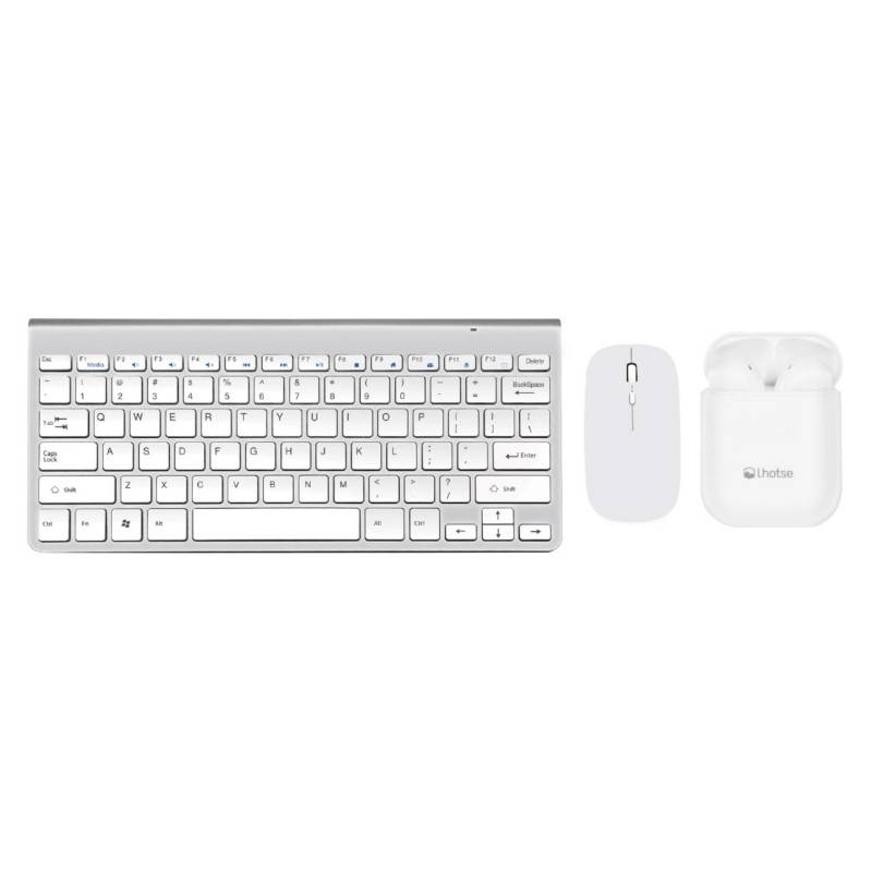 LHOTSE Pack Teclado y Mouse Levo Aud fonos Lhotse Rm12 Blanco