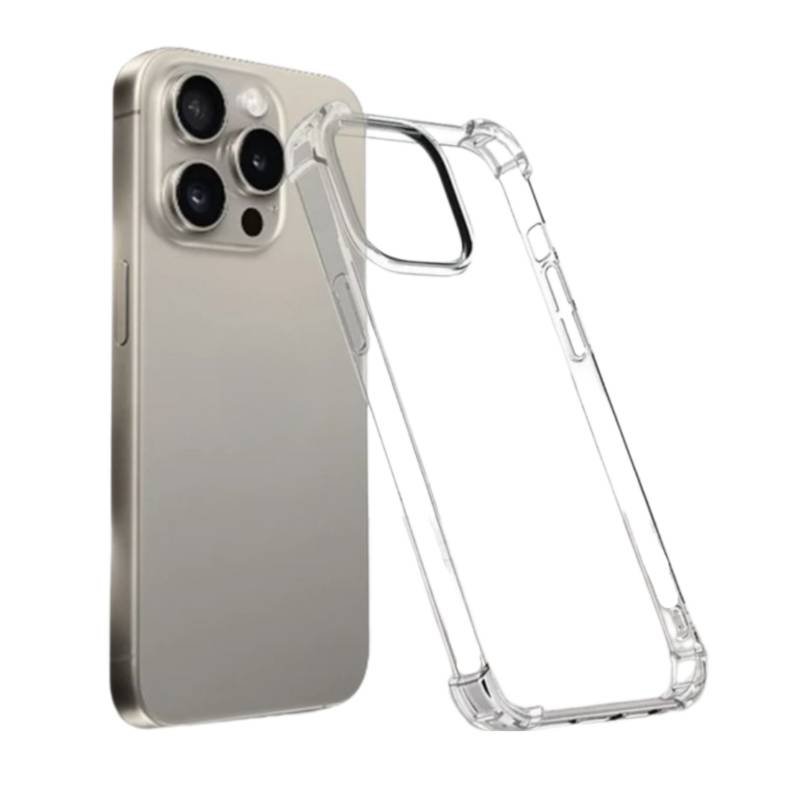 GENERICO Carcasa Transparente Bordes Reforzados Para iPhone 15 Pro Max