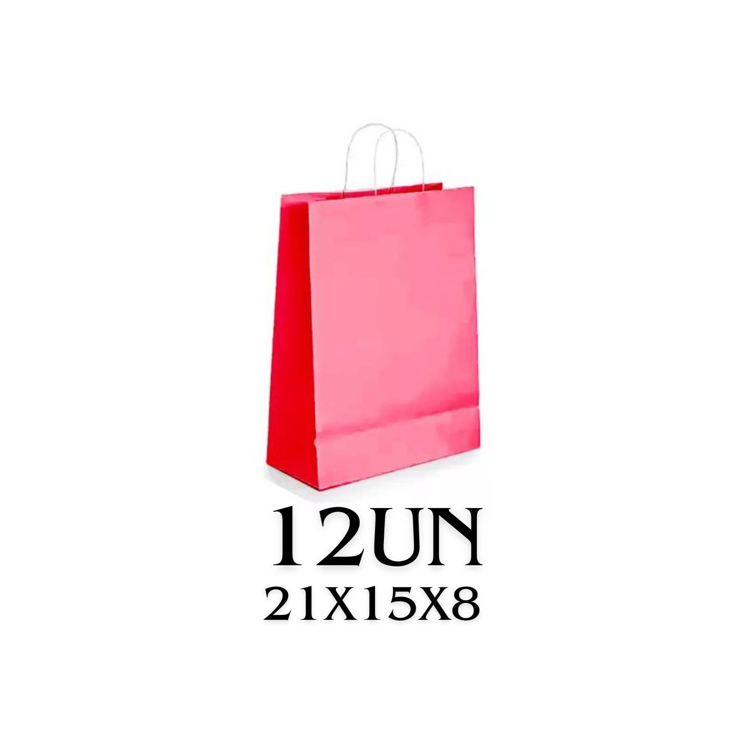 12 Bolsas Colores Kraft 22x27x11cm Boutique Cumpleaños Color: Rosa –  Papelería La Plaza