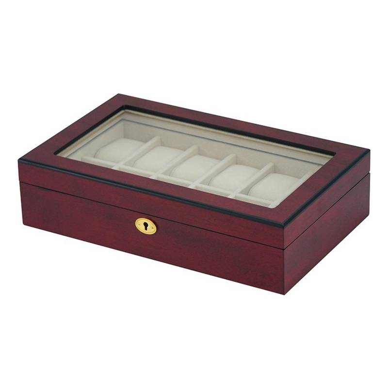 Caja estuche organizador para 12 relojes en madera