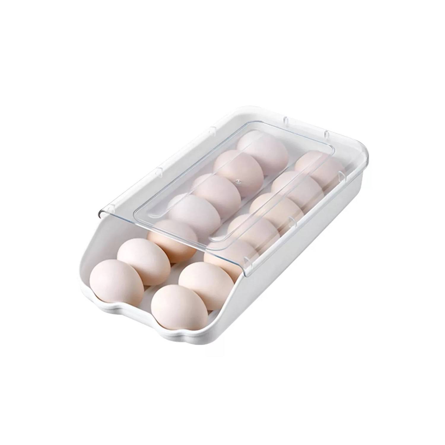 Organizador De Huevos Cocina Nevera 14 Huevos Apilable GENERICO