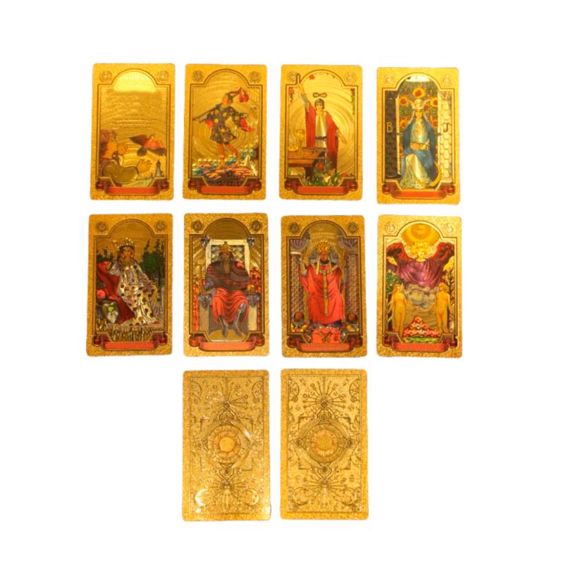 Tarot Sincronía - Mazo de 78 cartas de Tarot dorado