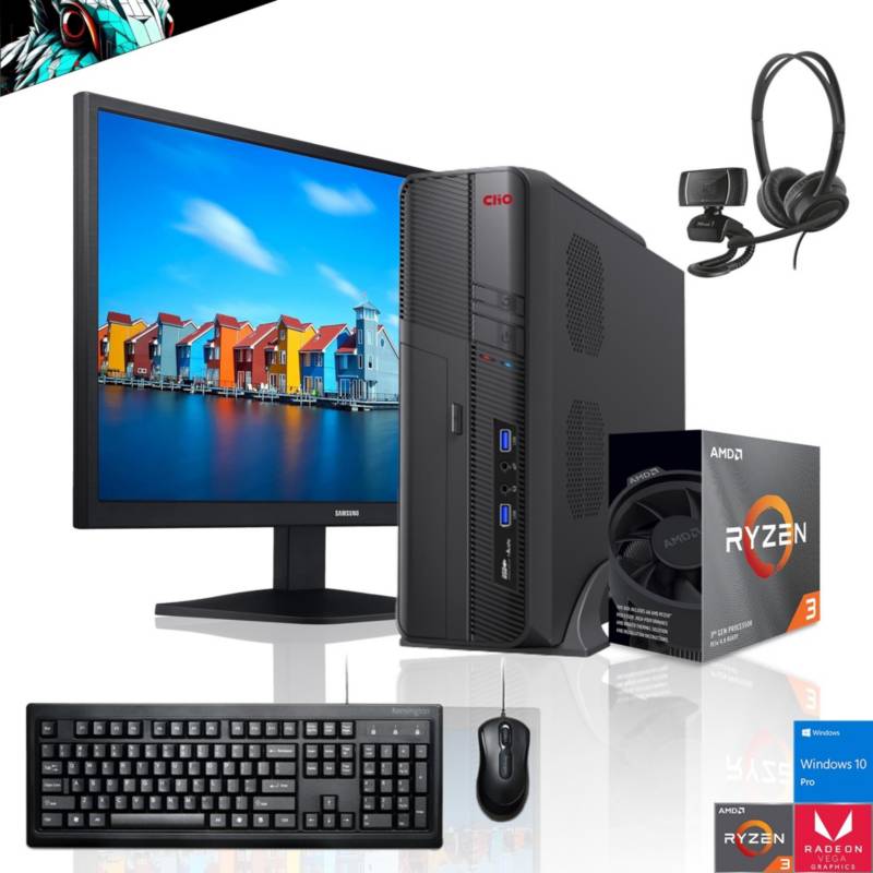 AMD CORP KIT slim PC Monitor Perif ricos Ryzen 3 3200g Vega 8