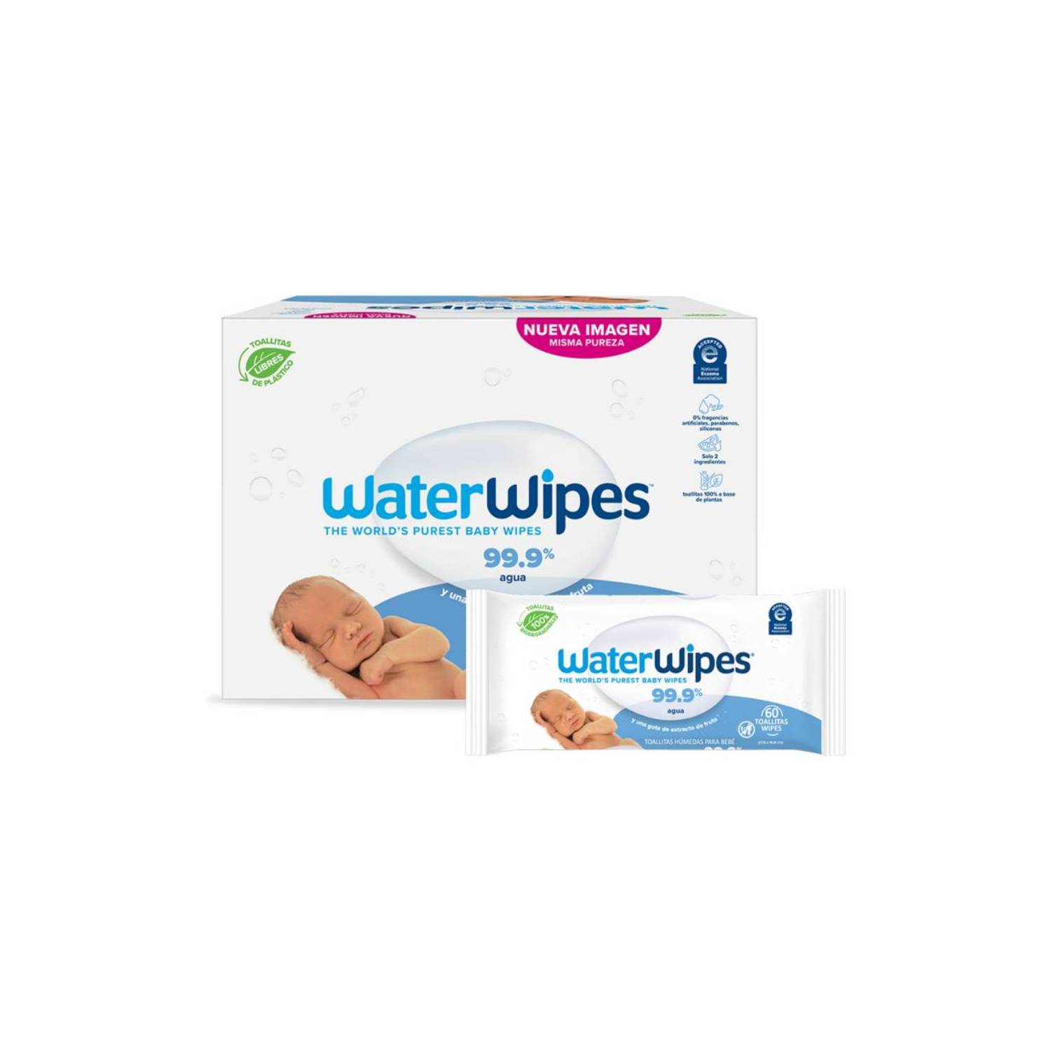 Toallitas Húmedas para Bebés WaterWipes, 4138, 1, 4