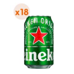 HEINEKEN - 18x Cerveza Heineken Lata 5° 350cc