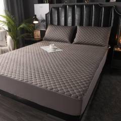 INDIANA - CUBRECOLCHON IMPERMEABLE GRIS 2 PLAZA 150X200X25