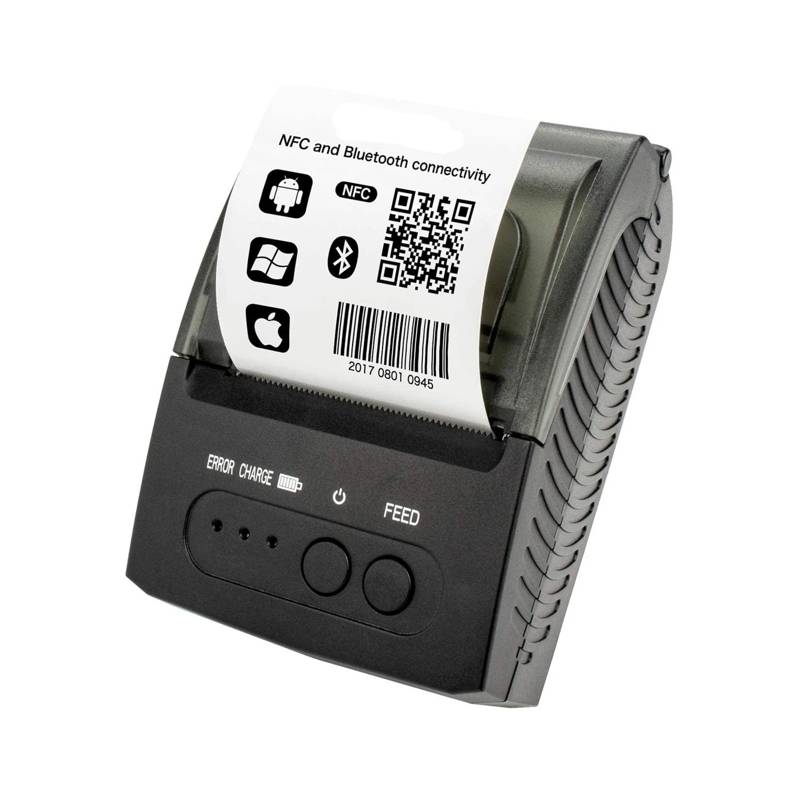 GENERICO Impresora térmica de alta velocidad Portátil Mini 58mm USB  Bluetooth
