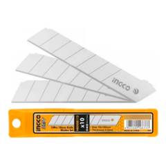 INGCO - 10x Repuesto Hoja Cuchillo Cartonero Corta Cartón 18mm Ingco