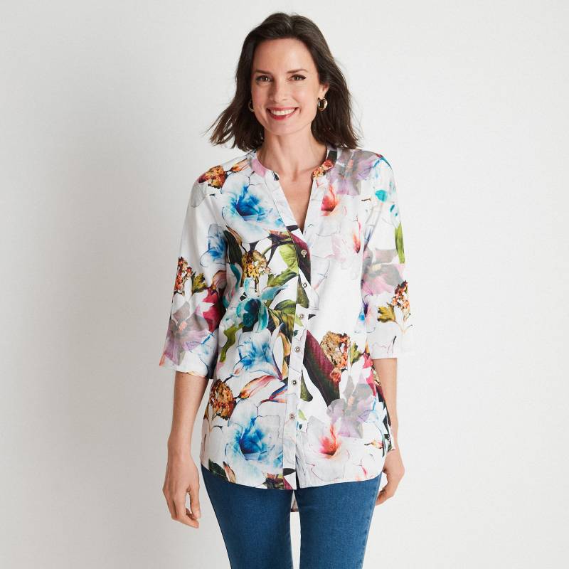 BLUSA LINO ESTAMPADA