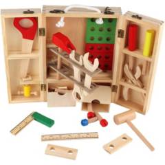 GENERICO - Juguete de madera - caja de herramientas