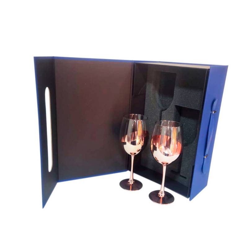 MICA Set 4 Copas De Vino Vidrio Rojo 315ML Mica