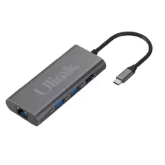 ULINK - Adaptador Multipuerto USB C 8 en 1 Ulink Alta Calidad