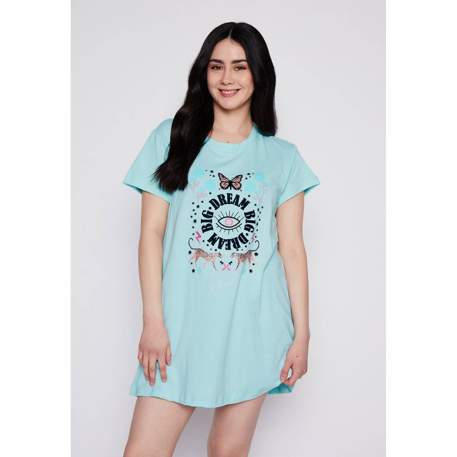 FAMILY SHOP Pijama Camisola Mujer Dreams Celeste Family Shop