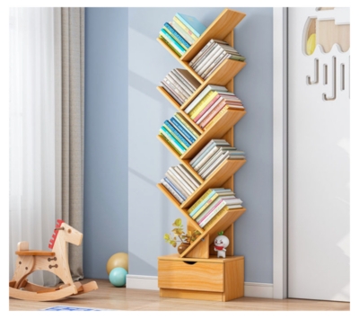 GENERICO Organizador de libros tipo arbol decorativo en madera mdf