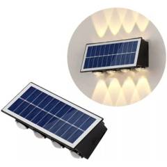 GENERAC - Aplique Solar Bidireccional Impermeable 8leds Luz Calido