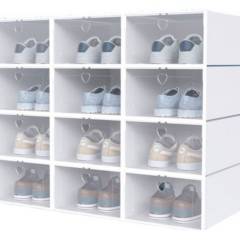 GENERAC - Pack 12 Organizador De Zapatos Caja Organizadora