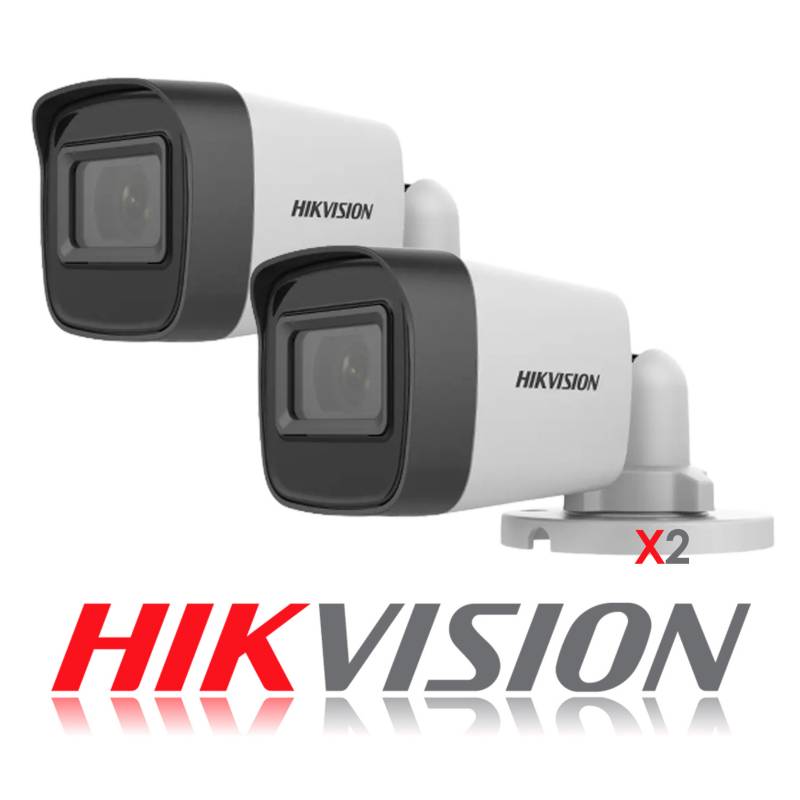Comprá Kit CCTV de Vigilancia DVR Hikvision DS-J1421/7104HGHI 4 CH + 4  Cámaras - Blanco - Envios a todo el Paraguay