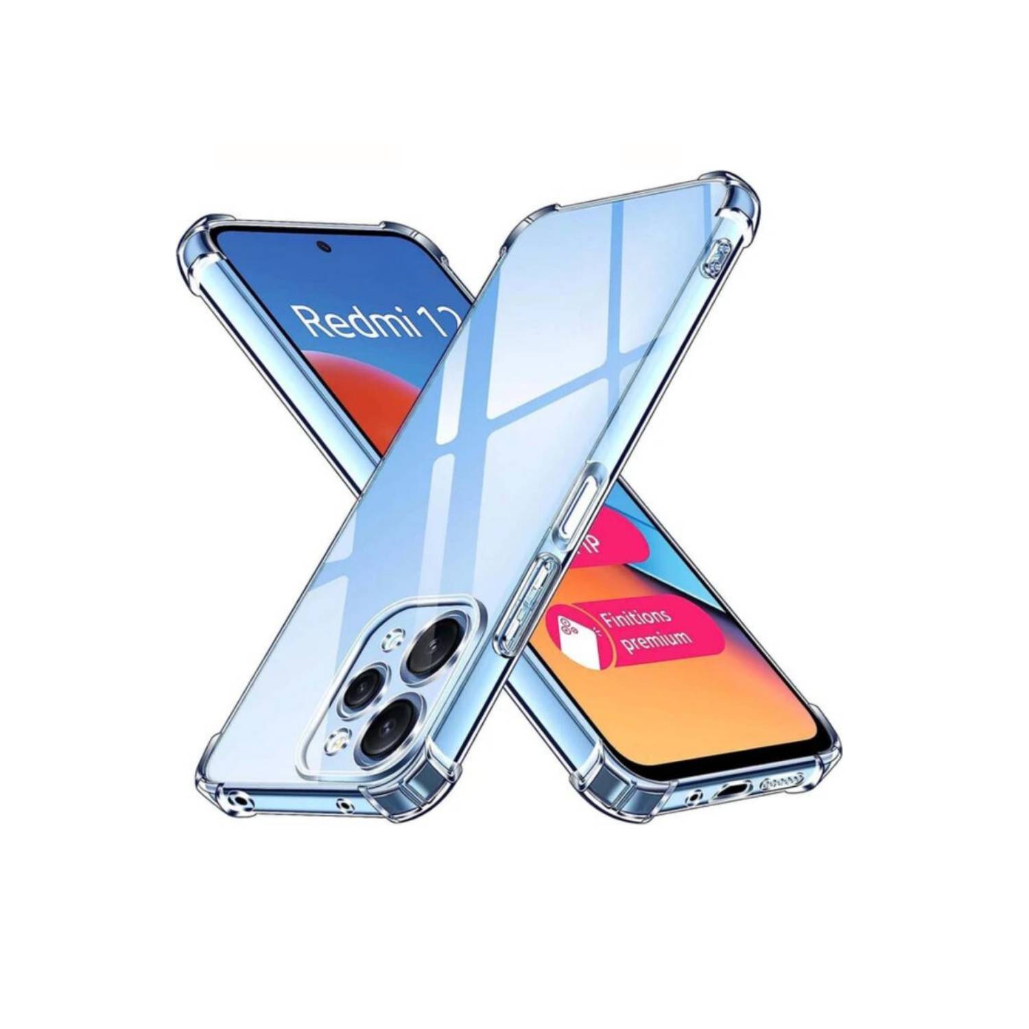 GENERICO Carcasa Transparente Con Protección Cámara Para Xiaomi Redmi 12 4g