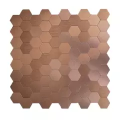 MERCAR RAY - Caja 8 Mosaicos autoadhesivo aluminio 29x28.5 cm Salpicadero