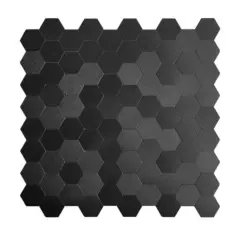 MERCAR RAY - Caja 8 Mosaicos autoadhesivo aluminio 29x28.5 cm Salpicadero