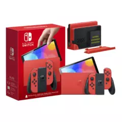 NINTENDO - Consola Nintendo Switch Modelo OLED Edición Mario Roja
