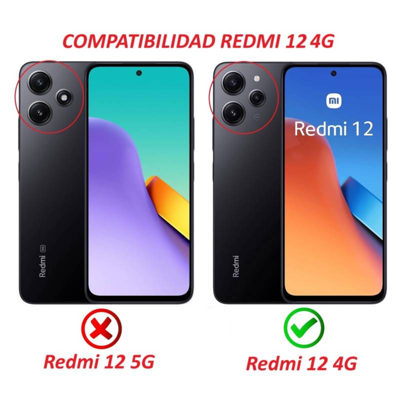 GENERICO Carcasa Anti Golpes Para Xiaomi Redmi 12 4G