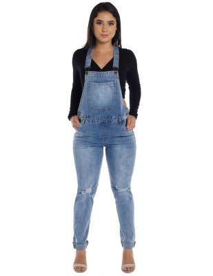 Jardinera Maternal Denim Negra – Mitima