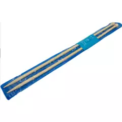 GENERICO - Palillos de Bambú 6.0mm para tejer de 35cm Knitting needles