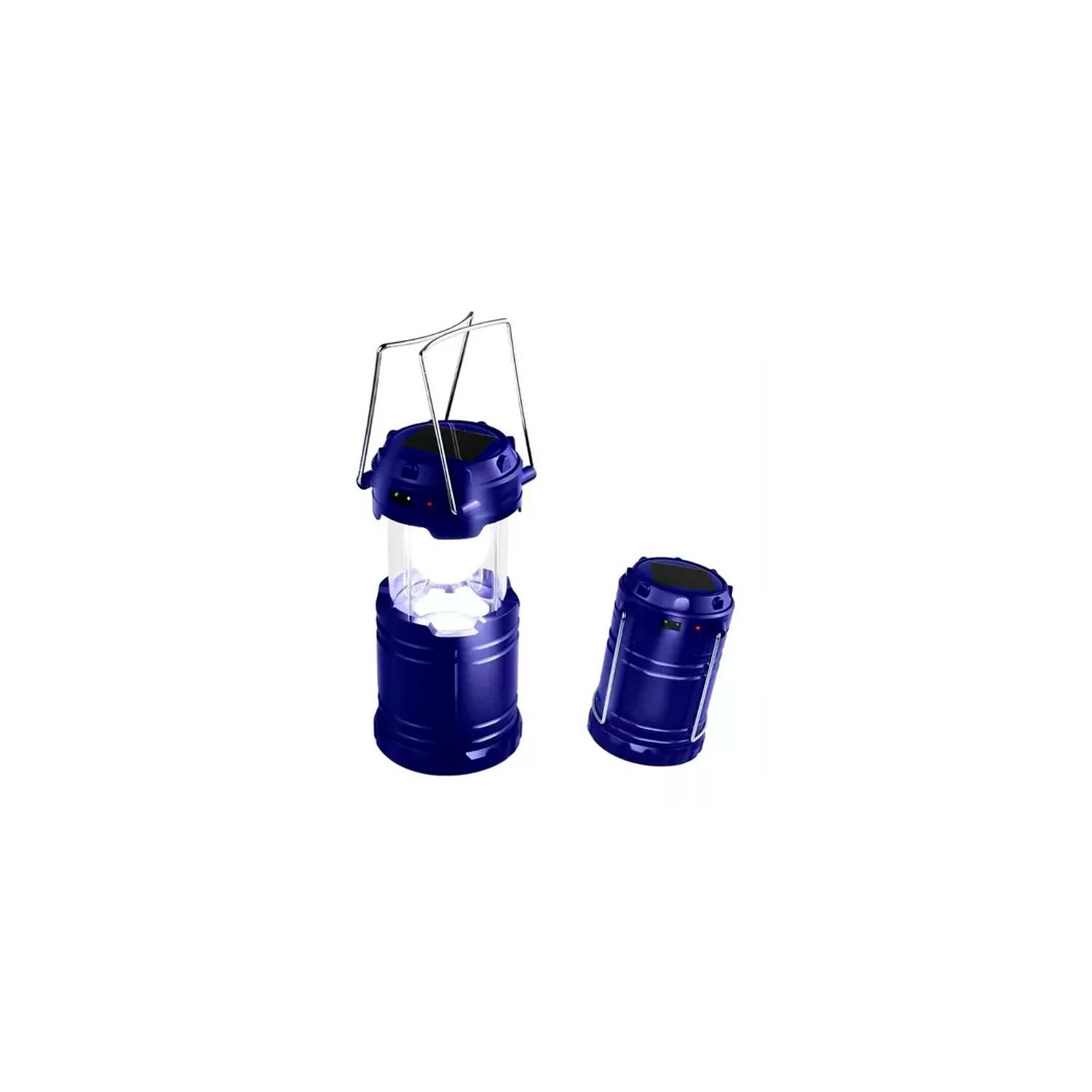 SOLAR RECHARGEABLE CAMPING LANTERN LED-LINTERNA RECARGABLE ( Blue )