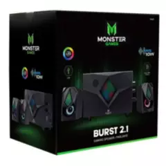 MONSTER AUDIO - Parlantes 2.1 - Monster Subwoofer Games Burst