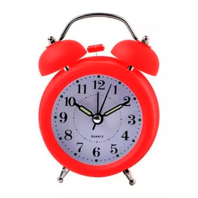 GENERICO Reloj Despertador Antiguo Metalico Doble Campana NEGRO