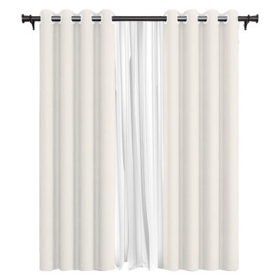 Cortina de Tela Blackout Blanca Vincenzi 140x220