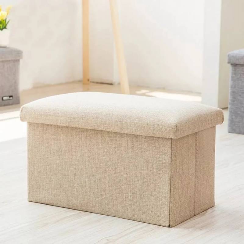 GENERICO Banqueta Baul Puff Organizador Sofa Puff Asiento Plegable