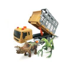 DBLUE - Juguete Camión Transportador Dinosaurios