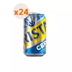CRISTAL - 24X Cerveza Sin Alcohol Cristal Cero Lata 0° 350Cc