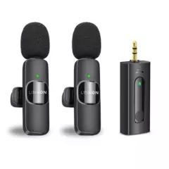 LINKON - Microfono Inalambrico Solapa Lavalier Linkon - Negro - Entrada 3.5 mm
