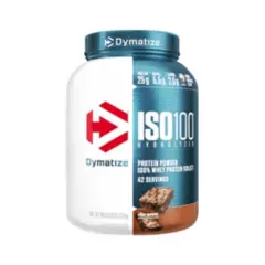 DYMATIZE - iso 100 3 lbs Fudge Brownie - Dymatize Nutrition