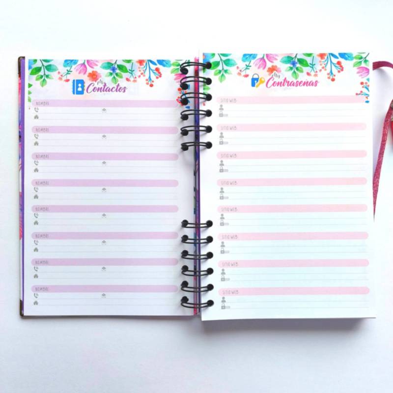 Agenda diaria 2024 Flores grande (JUMBO)