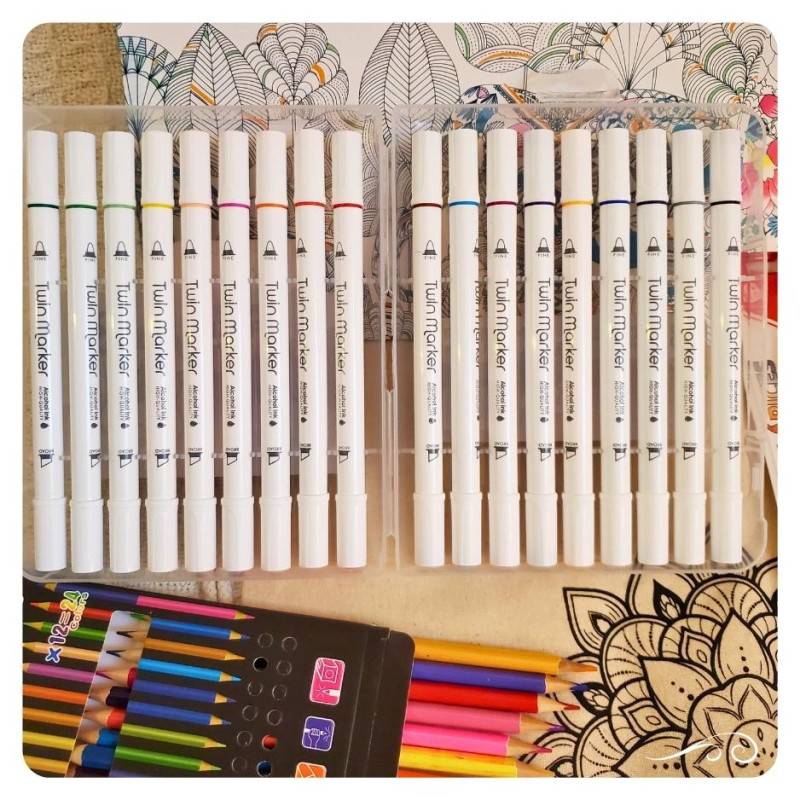 Set de Arte Dibujo y Para Colorear mandalas 60 Pcs. Kit arte CELEBRA IDEAS