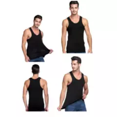 GENERICO - Pack 4 Polera Musculosa Para Hombre - Camiseta Sin Magas - 100 Algodon